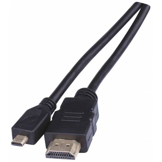 Emos SB1201 HDMI 1.4 high speed kabel ethernet A vidlice-D vidlice 1,5m