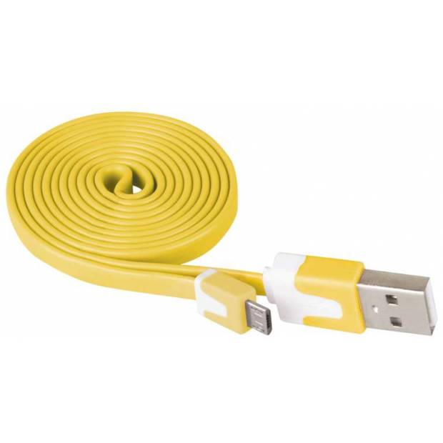 Emos SM7001Y Kabel USB 2.0 A/M - micro B/M 1m žlutý