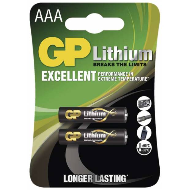 B15112 GP baterie lithiová HR03 (AAA), blistr GP Batteries