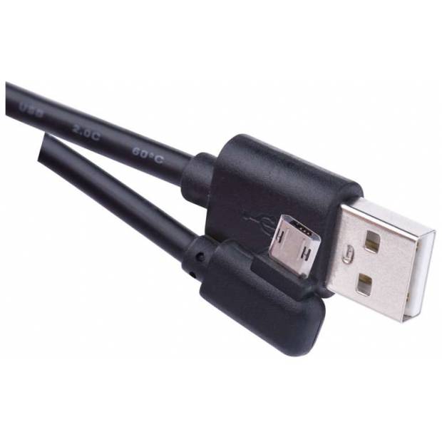 SM7005BL USB kabel 2.0 A/M - micro B/M 1m černý, Quick Charge EMOS