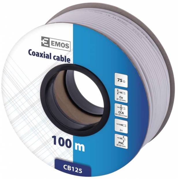 S5385 Koaxiální kabel CB125, 100m EMOS