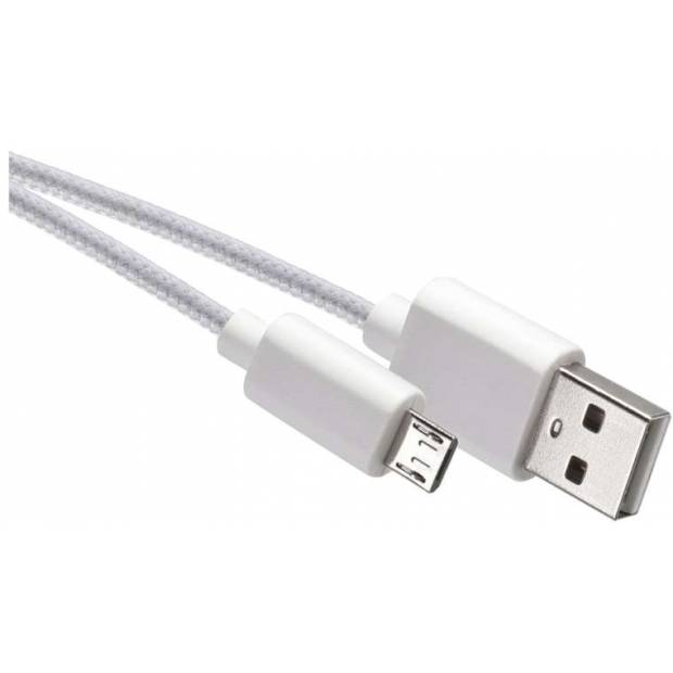 SM7006W USB kabel 2.0 A/M - micro B/M 1m bílý EMOS