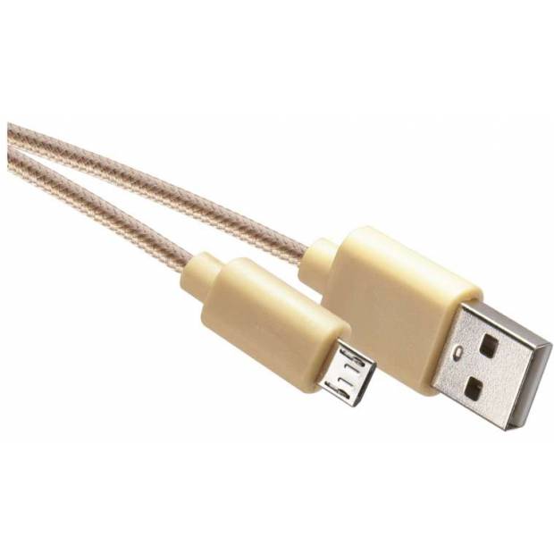 SM7006Y USB kabel 2.0 A/M - micro B/M 1m zlatý EMOS