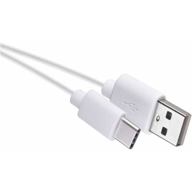 SM7024W USB kabel 2.0 A/M - C/M 0,2m bílý EMOS
