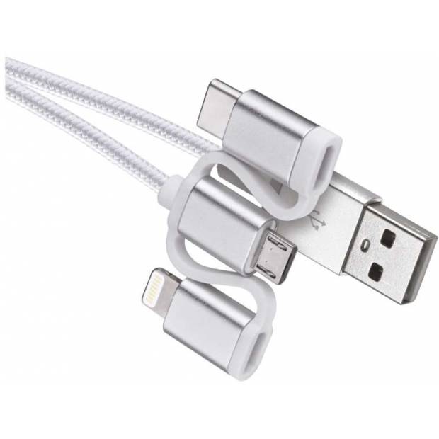 SM7052 USB kabel micro B,C, i16P, 1m EMOS