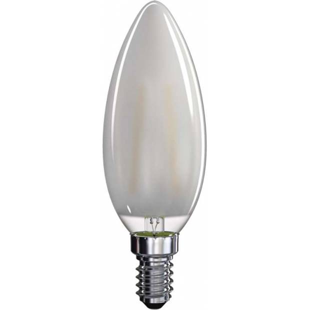 Z74215 LED žárovka Filament Candle matná A++ 4W E14 teplá bílá EMOS Lighting