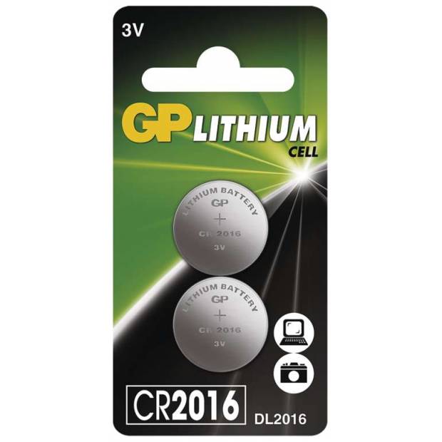 B15163 Lithiová knoflíková baterie GP CR2016, blistr GP Batteries