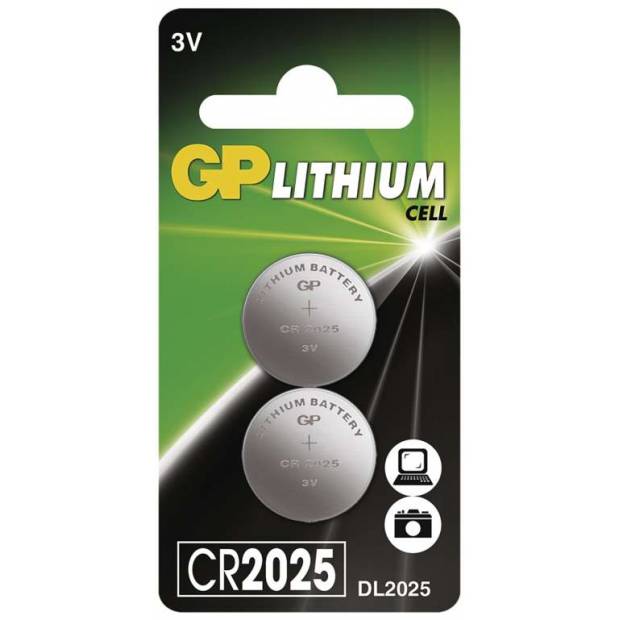 B15253 Lithiová knoflíková baterie GP CR2025, blistr GP Batteries