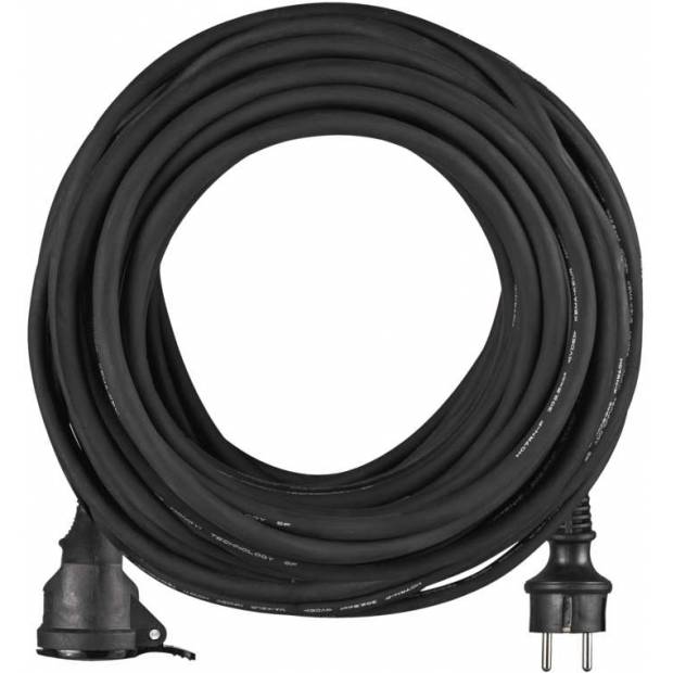 P01725R Neoprenový prodlužovací kabel spojka 25m 3x 2,5mm,černá EMOS