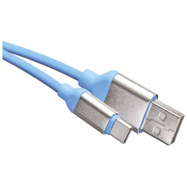 SM7025B USB kabel 2.0 A/M - C/M 1m modrý EMOS