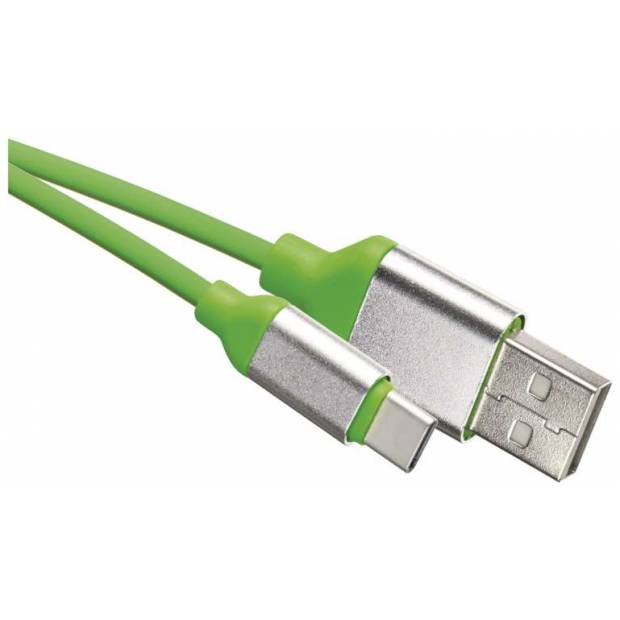 SM7025G USB kabel 2.0 A/M - C/M 1m zelený EMOS