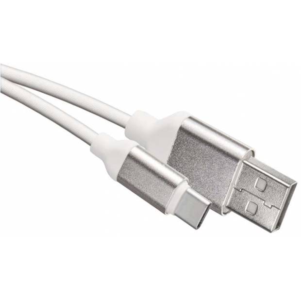 SM7025W USB kabel 2.0 A/M - C/M 1m bílý EMOS