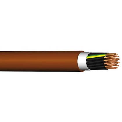 Silový kabel PRAFlaDur-J 3x1.5 RE P60-R s malým množstvím uvolněného tepla v případě požáru