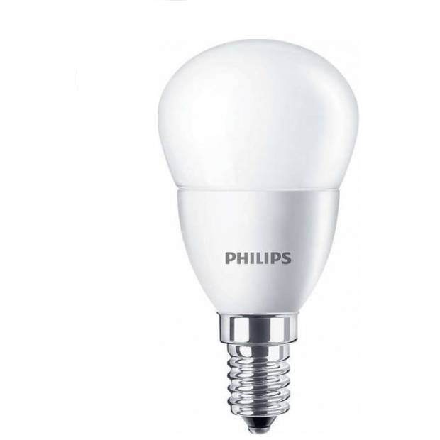 Matná LED žárovka E14 malá baňka Philips  náhrada za 40W 2700K