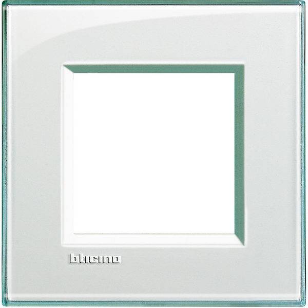 BTicino LivingLight rámeček hranatý 2-modulový LNA4802KA barva Bílá matná