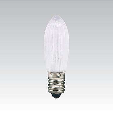 LED žárovka na vánoční svícen 14-55V 0,1W E10 C13 bílá