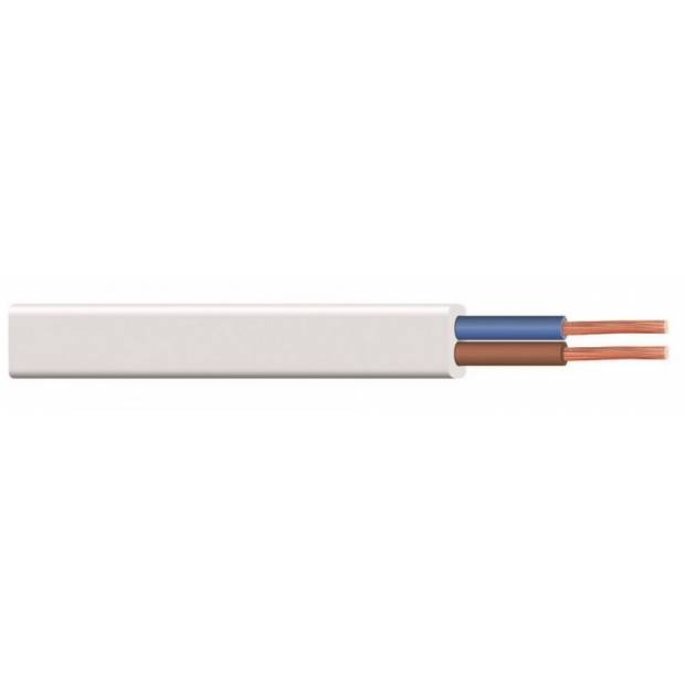 H03VVH2-F 2x0,5mm oválný bílý kabel
