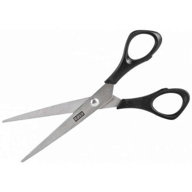  Kancelářské nůžky 15 cm - černé -  1ks/bal EASY Office