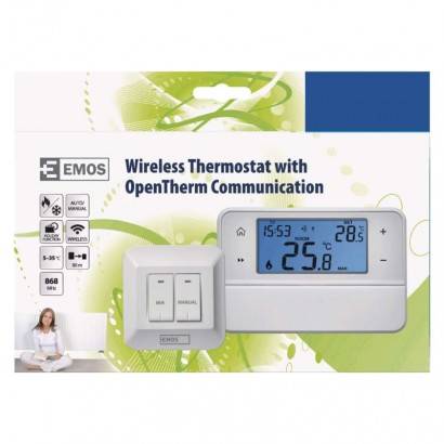 P5616OT Pokojový termostat s kom. OpenTherm, bezdrátový, P5616OT EMOS