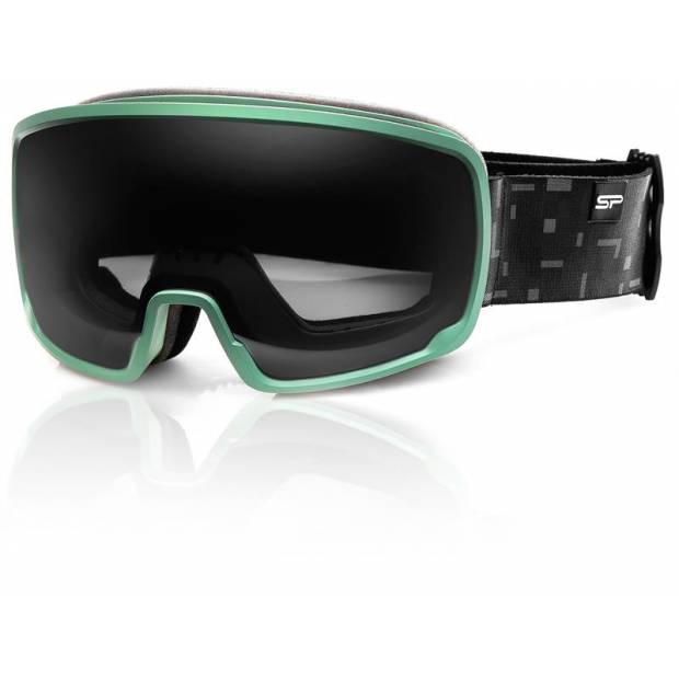 Spokey GRAYS lyžařské brýle šedo-zelené Spokey