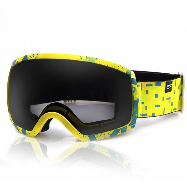 Spokey K926710 RADIUM lyžařské brýle černo-žluté Spokey
