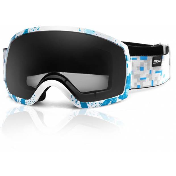 Spokey RADIUM lyžařské brýle bílo-modré Spokey