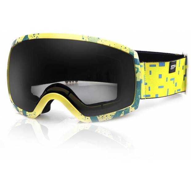 Spokey RADIUM lyžařské brýle černo-žluté Spokey