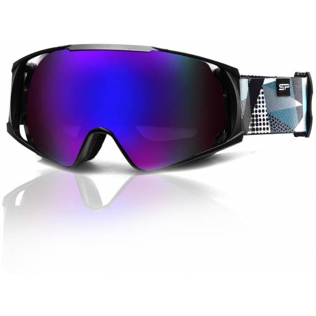 Spokey DENNY lyžařské brýle černo-šedo-bílé Spokey