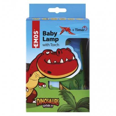 P3380 LED dětská lampa se svítilnou - Dino EMOS