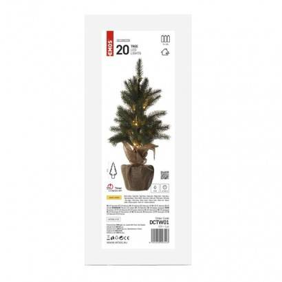 DCTW01 LED vánoční stromek, 52 cm, 3x AA, vnitřní, teplá bílá, časovač EMOS Lighting