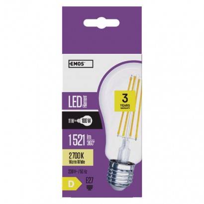 Z74284 LED žárovka Filament A67 11W E27 teplá bílá EMOS Lighting
