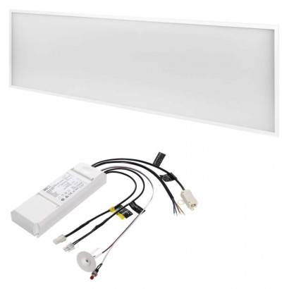 ZR3422E LED panel 30×120, obdélníkový vestavný bílý, 40W neut.b. UGR, Emergency EMOS Lighting
