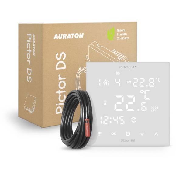 Týdenní programovatelný termostat Auraton PICTOR DS