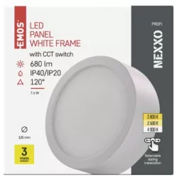ZM5123 LED přisazené svítidlo NEXXO, kruhové, bílé, 7,6W, se změnou CCT EMOS Lighting