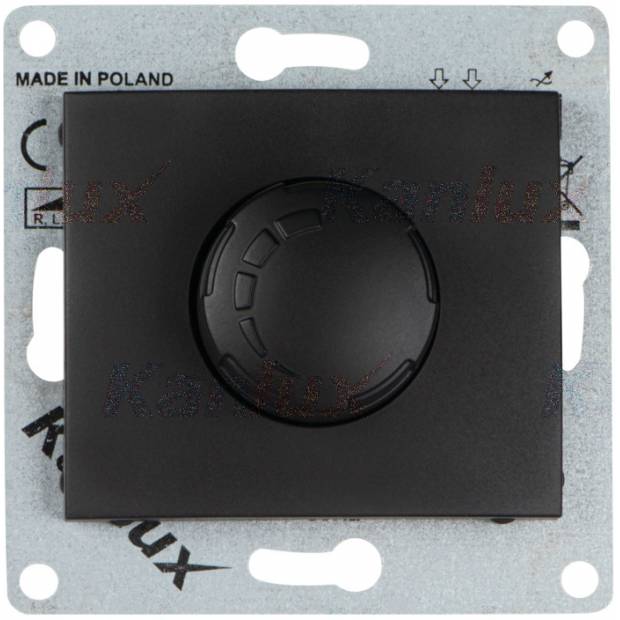 Stmívač otočný LED 3 - 100W - černá matná Kanlux DOMO