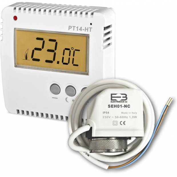 Prostorový termostat s termoventilem PT14-HT-SEH Elektrobock