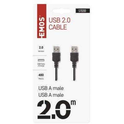 S70200 USB kabel 2.0 A vidlice – A vidlice 2m EMOS