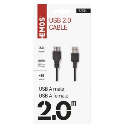 S70201 USB kabel 2.0 A vidlice – A zásuvka 2m EMOS