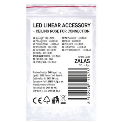 ZALAS Příslušenství pro připojení napájení lineárních svítidel ORTO EMOS Lighting