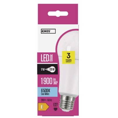 ZQ5175 LED žárovka Classic A67 17W E27 studená bílá EMOS Lighting
