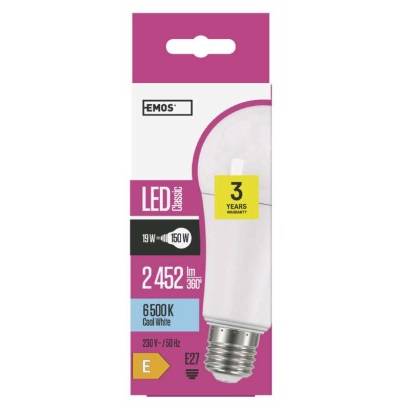 ZQ5185 LED žárovka Classic A67 19W E27 studená bílá EMOS Lighting