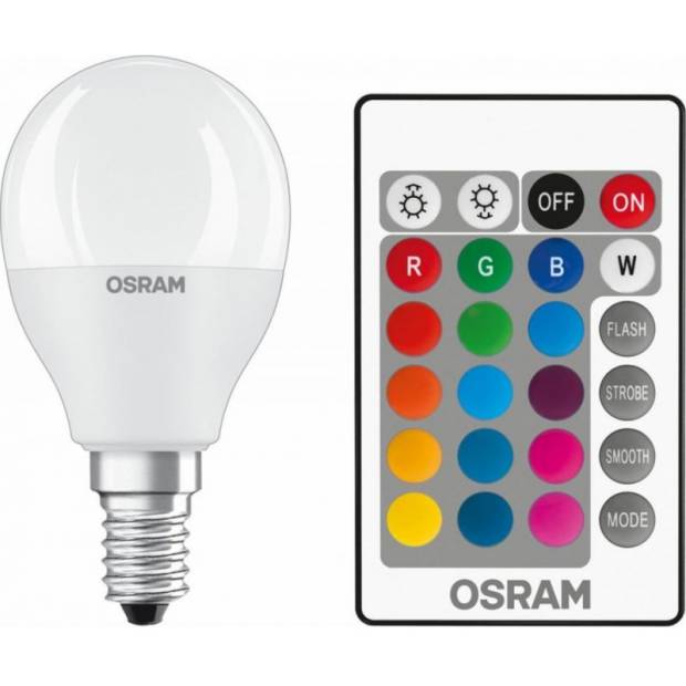 Osram ST CLAS P RGBW REM 40 FR 4.9 W/2700 K E14 Led žárovka