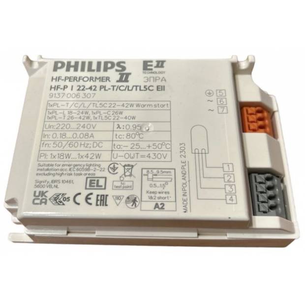 Philips HF-P 1 22-42 PL-T/C/L/TL5C elektronický předřadník YZ-140EAA