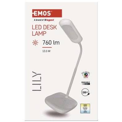 Z7629W LED stolní lampa LILY, bílá EMOS