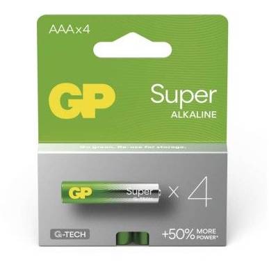 B01114 Alkalická baterie GP Super AAA (LR03) GP