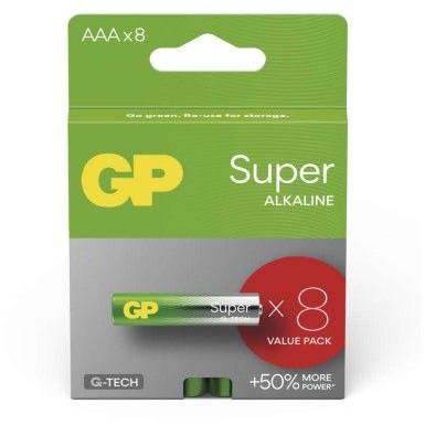 B01118 Alkalická baterie GP Super AAA (LR03) GP