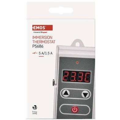 P5686 Příložný manuální jímkový termostat P5686 EMOS