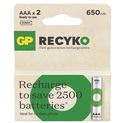 B25162 Nabíjecí baterie GP ReCyko 650 AAA (HR03) GP