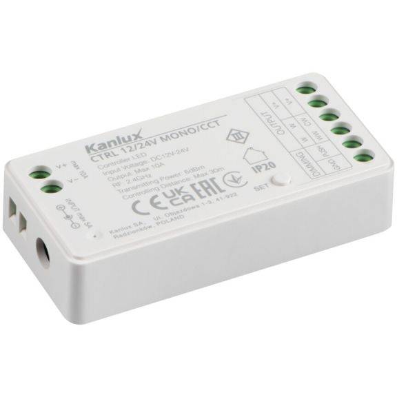 Kanlux CTRL 12/24V MONO/CCT   Řídící jednotka LED pásku (starý kód 22142) 22147