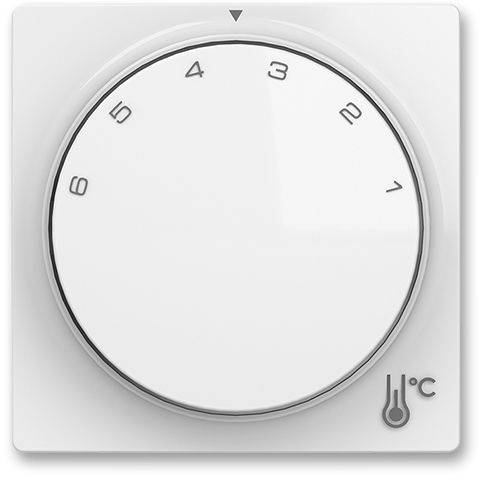 ABB Zoni Kryt termostatu s otočným ovládáním a upevňovací maticí 3292T-A00300 500